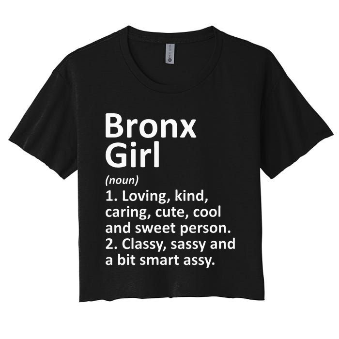 BRONX GIRL NY NEW YORK Funny City Home Roots Gift Women's Crop Top Tee