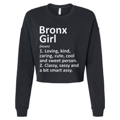 BRONX GIRL NY NEW YORK Funny City Home Roots Gift Cropped Pullover Crew