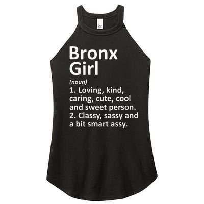 BRONX GIRL NY NEW YORK Funny City Home Roots Gift Women's Perfect Tri Rocker Tank