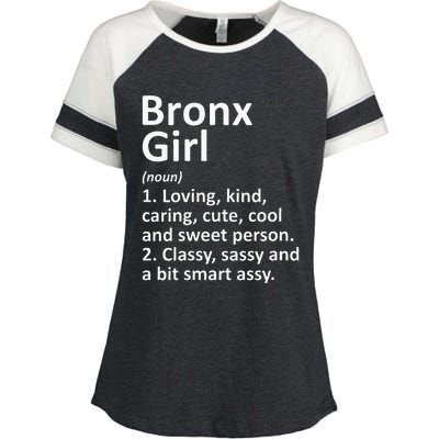 BRONX GIRL NY NEW YORK Funny City Home Roots Gift Enza Ladies Jersey Colorblock Tee