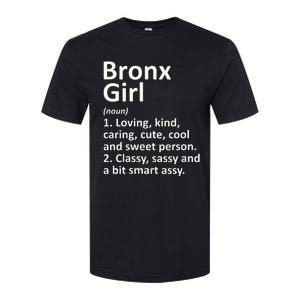 BRONX GIRL NY NEW YORK Funny City Home Roots Gift Softstyle CVC T-Shirt