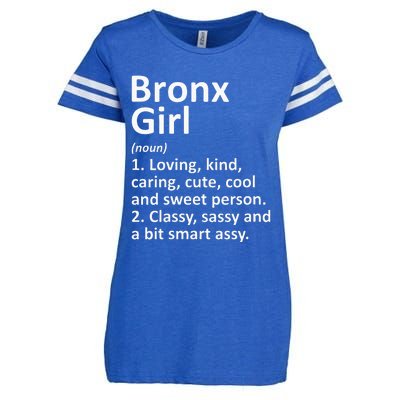 BRONX GIRL NY NEW YORK Funny City Home Roots Gift Enza Ladies Jersey Football T-Shirt