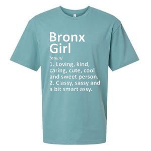 BRONX GIRL NY NEW YORK Funny City Home Roots Gift Sueded Cloud Jersey T-Shirt