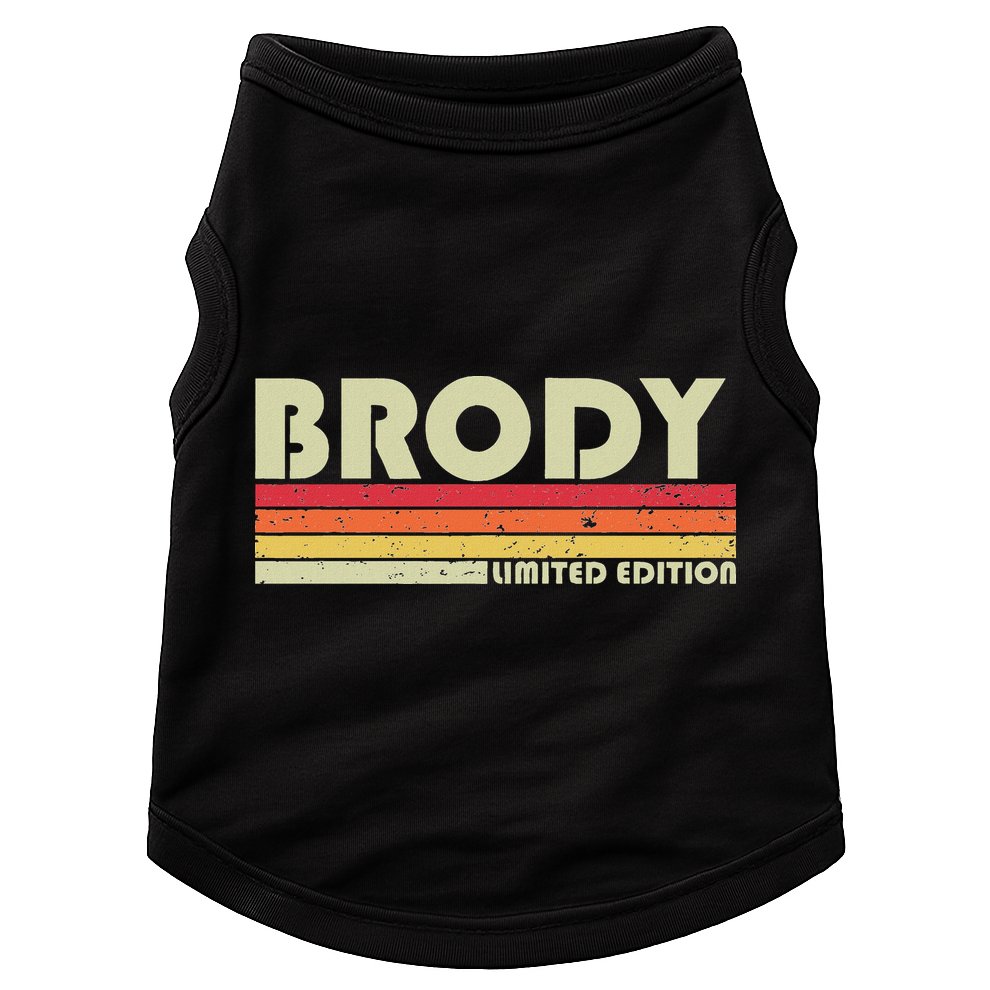 Brody Gift Name Personalized Funny Retro Vintage Birthday Doggie Tank