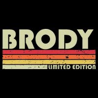 Brody Gift Name Personalized Funny Retro Vintage Birthday Doggie Tank