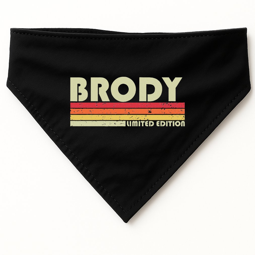 Brody Gift Name Personalized Funny Retro Vintage Birthday USA-Made Doggie Bandana