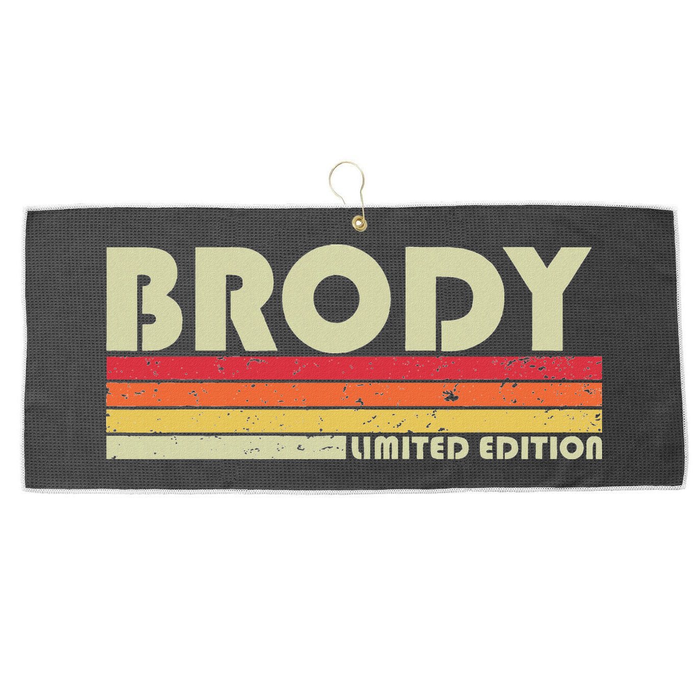 Brody Gift Name Personalized Funny Retro Vintage Birthday Large Microfiber Waffle Golf Towel