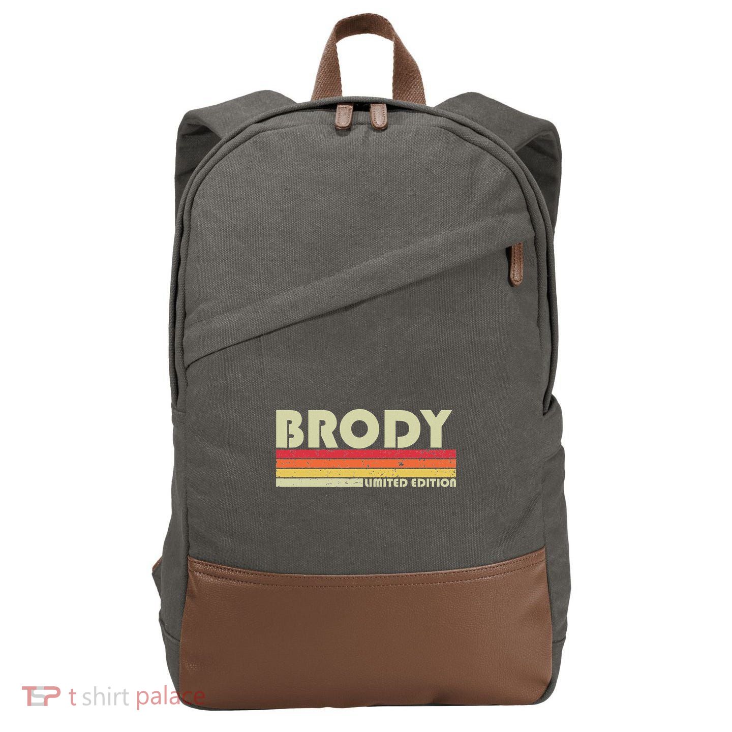 Brody Gift Name Personalized Funny Retro Vintage Birthday Cotton Canvas Backpack