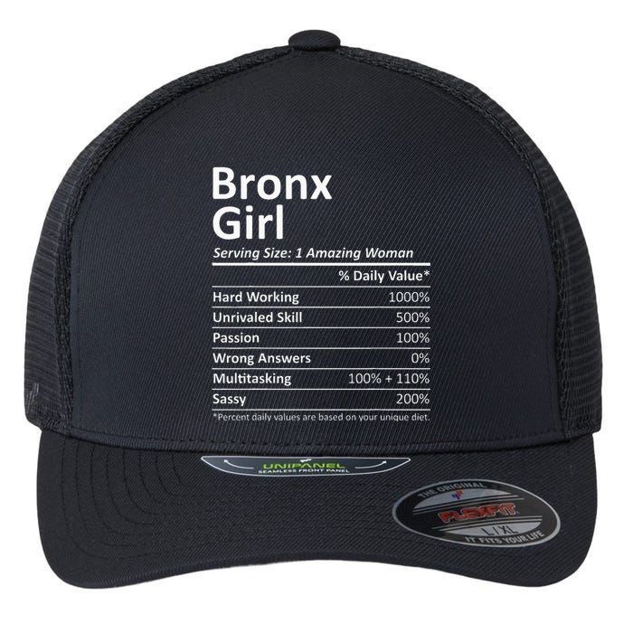 Bronx Girl Ny New York Funny City Home Roots Usa Gift Flexfit Unipanel Trucker Cap