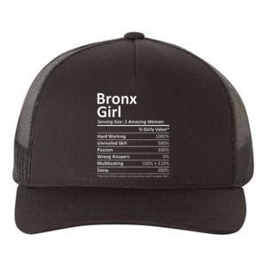 Bronx Girl Ny New York Funny City Home Roots Usa Gift Yupoong Adult 5-Panel Trucker Hat