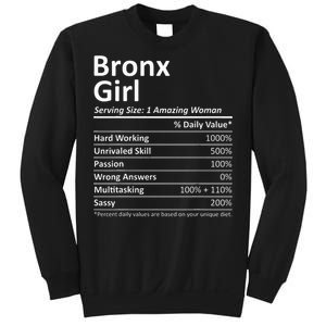 Bronx Girl Ny New York Funny City Home Roots Usa Gift Sweatshirt