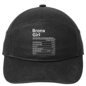 Bronx Girl Ny New York Funny City Home Roots Usa Gift 7-Panel Snapback Hat