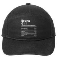 Bronx Girl Ny New York Funny City Home Roots Usa Gift 7-Panel Snapback Hat