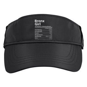 Bronx Girl Ny New York Funny City Home Roots Usa Gift Adult Drive Performance Visor