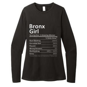 Bronx Girl Ny New York Funny City Home Roots Usa Gift Womens CVC Long Sleeve Shirt