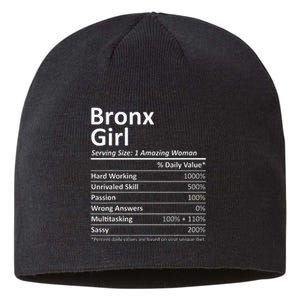 Bronx Girl Ny New York Funny City Home Roots Usa Gift Sustainable Beanie