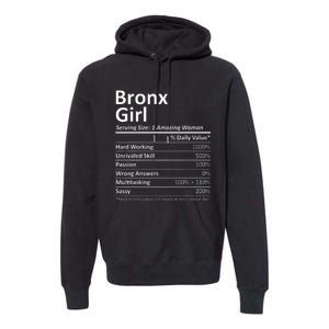 Bronx Girl Ny New York Funny City Home Roots Usa Gift Premium Hoodie