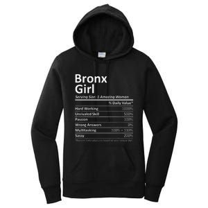 Bronx Girl Ny New York Funny City Home Roots Usa Gift Women's Pullover Hoodie