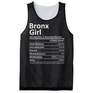 Bronx Girl Ny New York Funny City Home Roots Usa Gift Mesh Reversible Basketball Jersey Tank