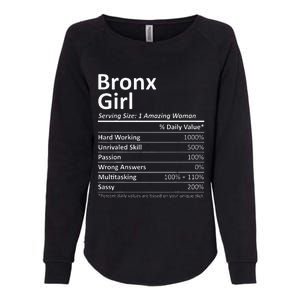 Bronx Girl Ny New York Funny City Home Roots Usa Gift Womens California Wash Sweatshirt