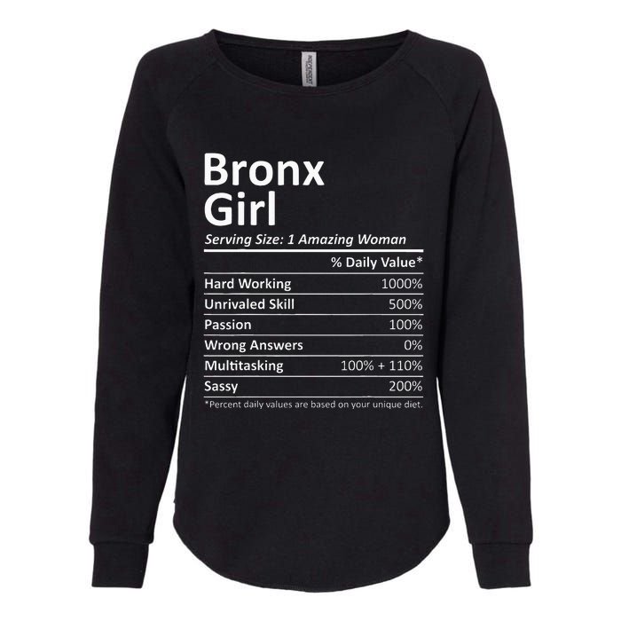 Bronx Girl Ny New York Funny City Home Roots Usa Gift Womens California Wash Sweatshirt