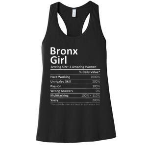 Bronx Girl Ny New York Funny City Home Roots Usa Gift Women's Racerback Tank