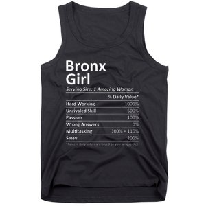 Bronx Girl Ny New York Funny City Home Roots Usa Gift Tank Top