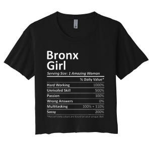 Bronx Girl Ny New York Funny City Home Roots Usa Gift Women's Crop Top Tee