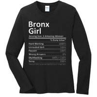 Bronx Girl Ny New York Funny City Home Roots Usa Gift Ladies Long Sleeve Shirt