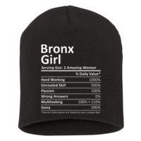 Bronx Girl Ny New York Funny City Home Roots Usa Gift Short Acrylic Beanie