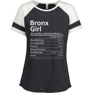 Bronx Girl Ny New York Funny City Home Roots Usa Gift Enza Ladies Jersey Colorblock Tee