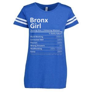 Bronx Girl Ny New York Funny City Home Roots Usa Gift Enza Ladies Jersey Football T-Shirt