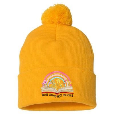 Ban Guns Not Books Gun Reform End Gun Violence Wear Orange Pom Pom 12in Knit Beanie