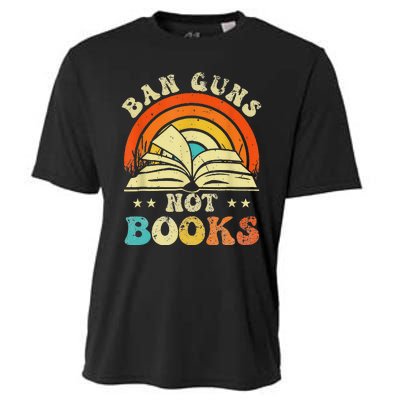 Ban Guns Not Books Cooling Performance Crew T-Shirt