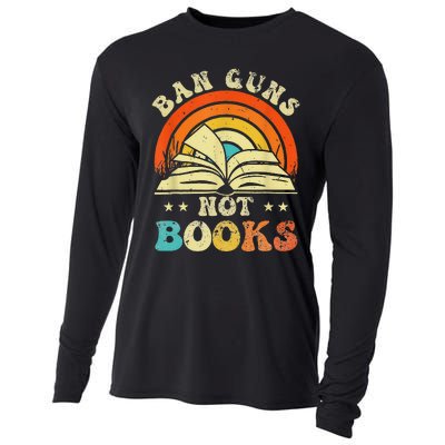 Ban Guns Not Books Cooling Performance Long Sleeve Crew