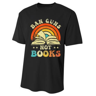 Ban Guns Not Books Performance Sprint T-Shirt