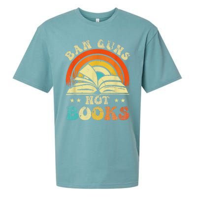 Ban Guns Not Books Sueded Cloud Jersey T-Shirt