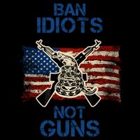 Ban Guns Not Idiots Pro American Gun Rights Flag Mug