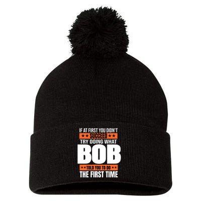 Bob Gift Name Personalized Birthday Funny Christmas Joke Pom Pom 12in Knit Beanie