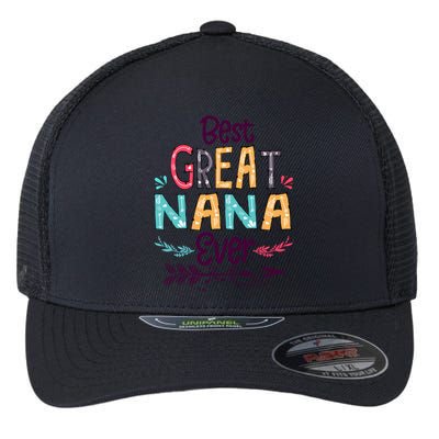 Best Great Nana Ever Cute Arrow Family Blessing Gift Flexfit Unipanel Trucker Cap