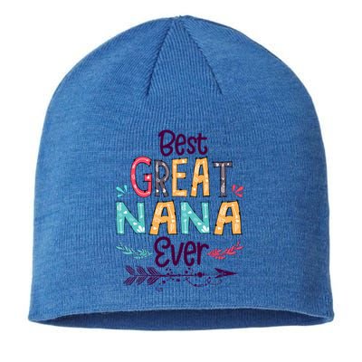 Best Great Nana Ever Cute Arrow Family Blessing Gift Sustainable Beanie