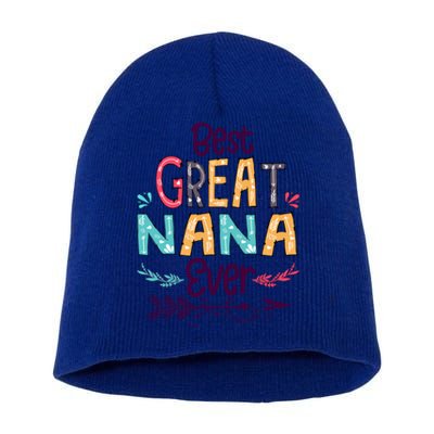 Best Great Nana Ever Cute Arrow Family Blessing Gift Short Acrylic Beanie