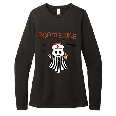 Bootlejuice Ghost Nurse Halloween Womens CVC Long Sleeve Shirt