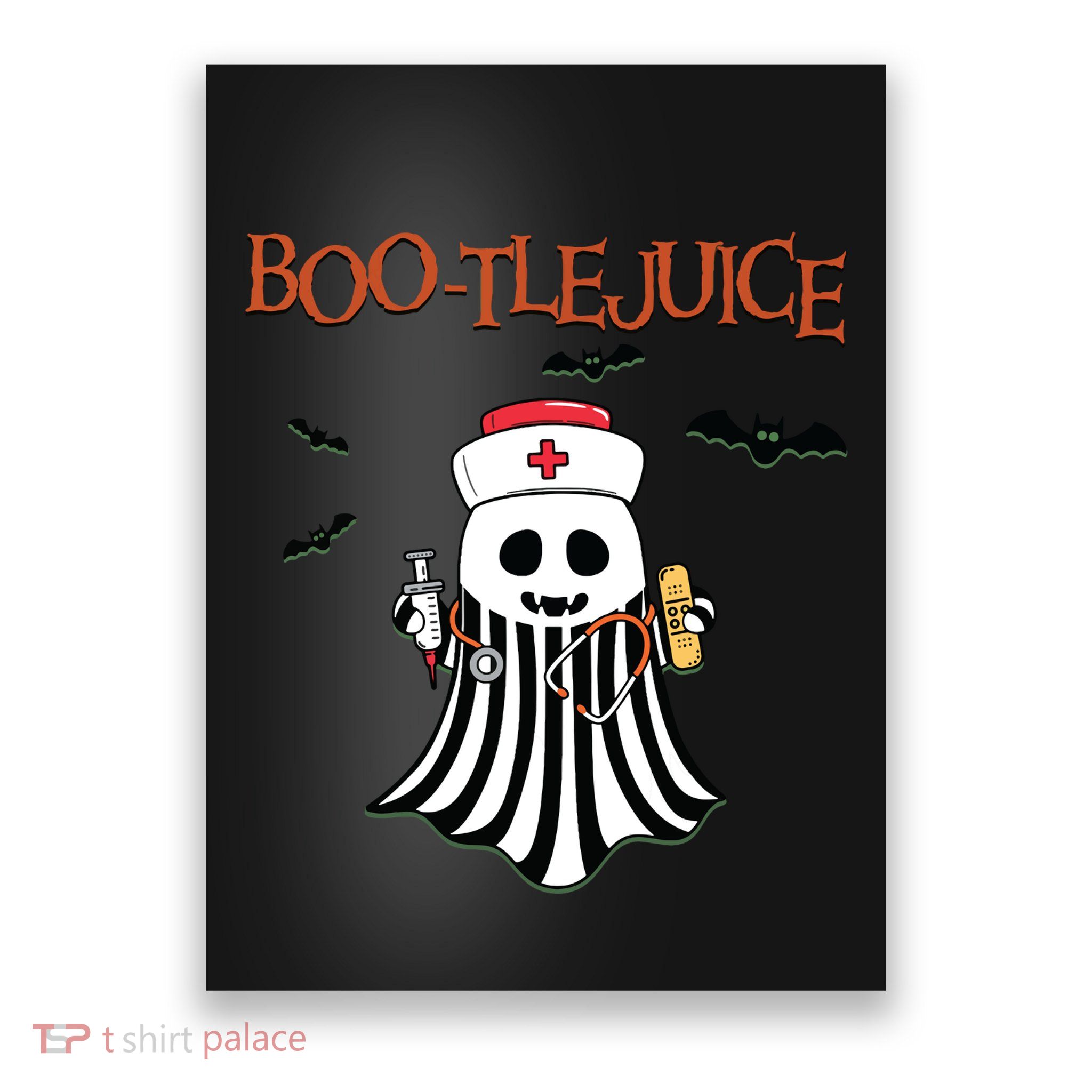 Bootlejuice Ghost Nurse Halloween Poster
