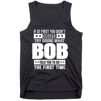 Bob Gift Name Personalized Birthday Funny Gift Tank Top