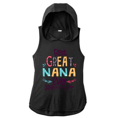 Best Great Nana Ever Cute Arrow Family Blessing Great Gift Ladies PosiCharge Tri-Blend Wicking Draft Hoodie Tank