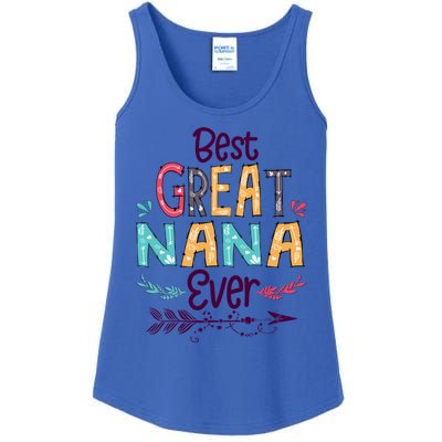 Best Great Nana Ever Cute Arrow Family Blessing Great Gift Ladies Essential Tank