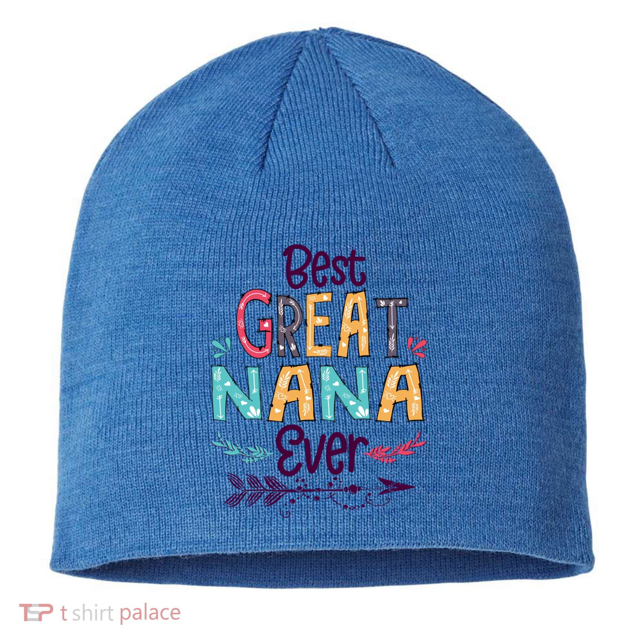 Best Great Nana Ever Cute Arrow Family Blessing Great Gift Sustainable Beanie