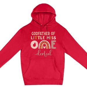 Boho Godfather Of Miss Onederful 1st Birthday Girl Cute Premium Pullover Hoodie