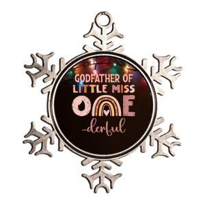 Boho Godfather Of Miss Onederful 1st Birthday Girl Cute Metallic Star Ornament